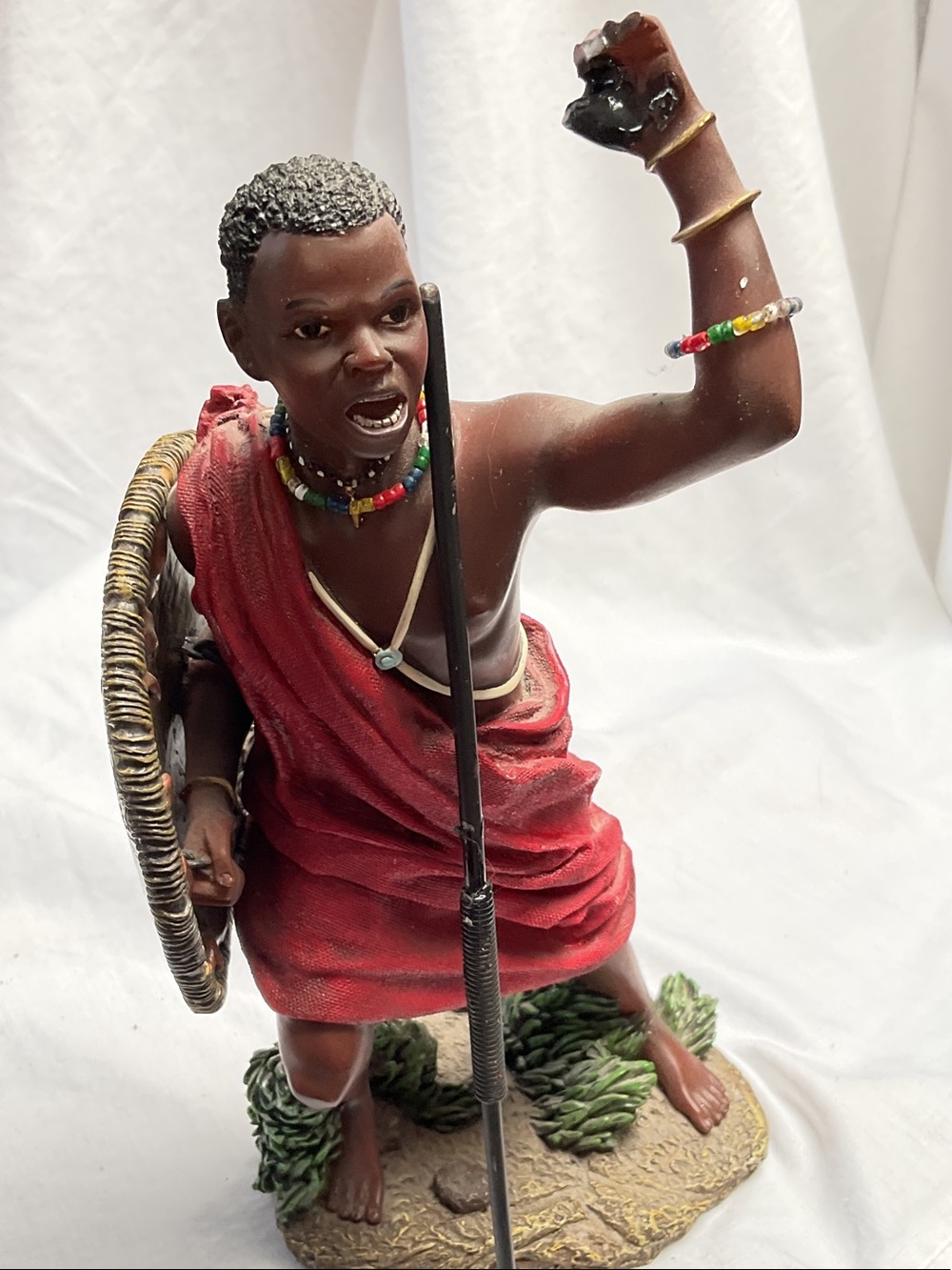 Red Warrior Figurine Decorative Statue - Home Accents